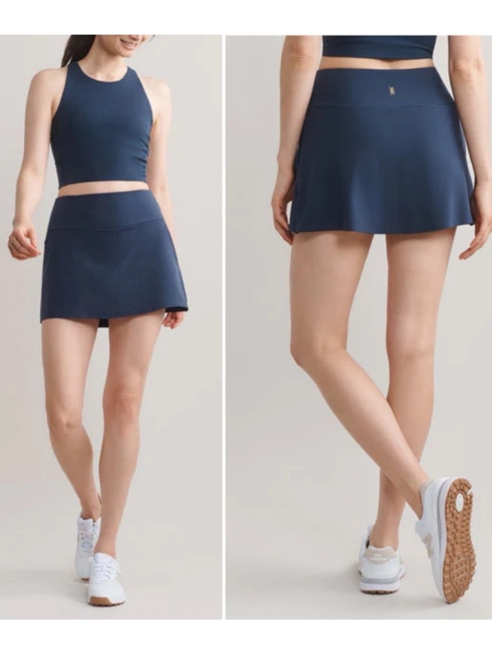 Rhone Course to Court Skort Navy Blue Ladies L UPF 50+ Athletic Activewear Golf